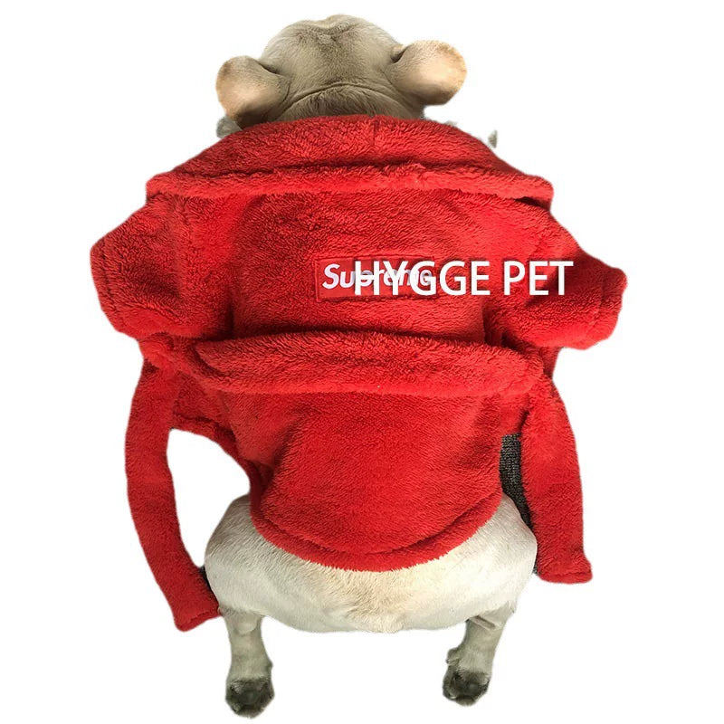 Fandszms | Absorbent Puppy Bathrobe Towel for Small Dogs After Bath