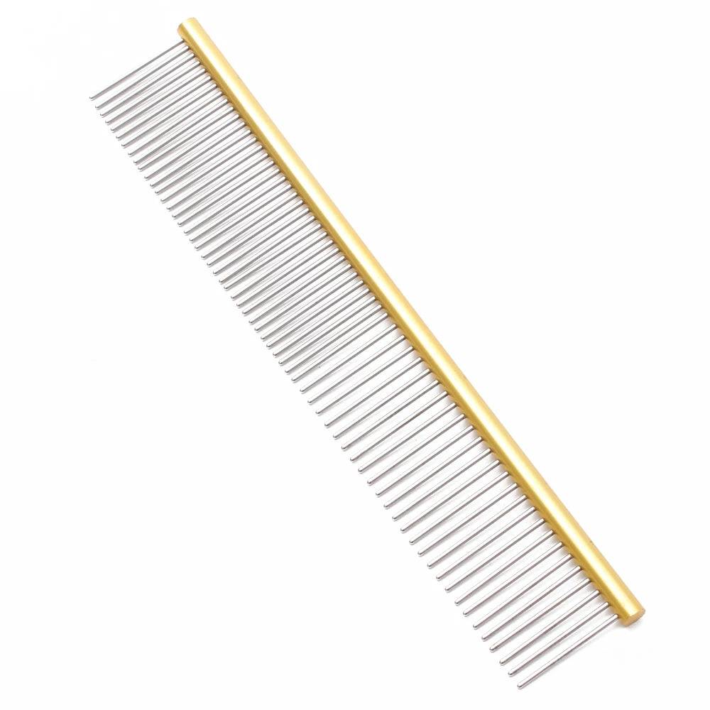 Fandszms | Stainless Steel Pet Grooming Comb for Dog and Cat Shedding Removal