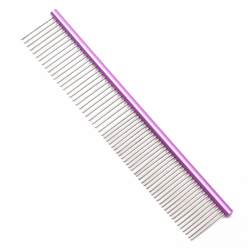 Fandszms | Stainless Steel Pet Grooming Comb for Dog and Cat Shedding Removal