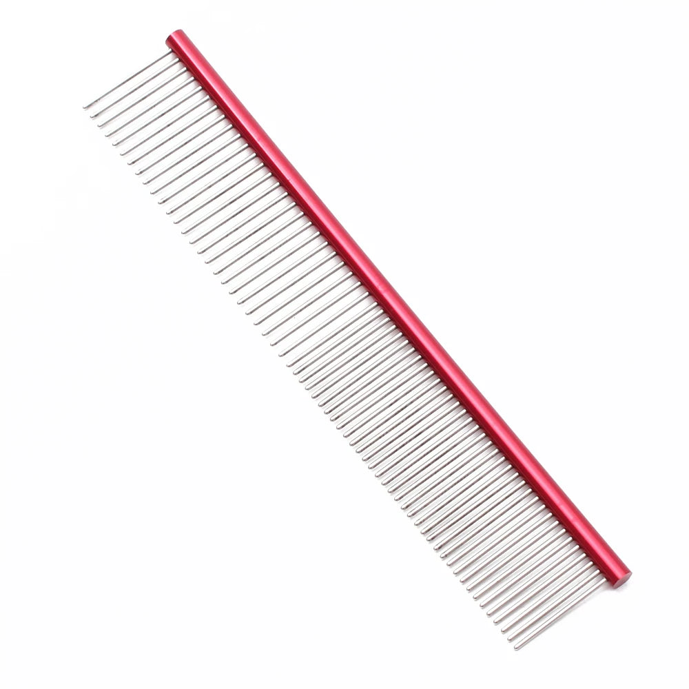 Fandszms | Stainless Steel Pet Grooming Comb for Dog and Cat Shedding Removal