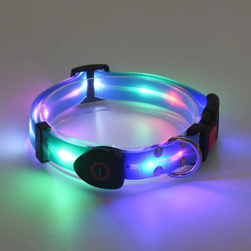 Fandszms | Glowing Pet Collar with LED Night Light for Dogs