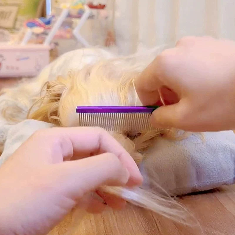 Fandszms | Pet Hair Demarcation Comb for Grooming, Styling, and Sectioning