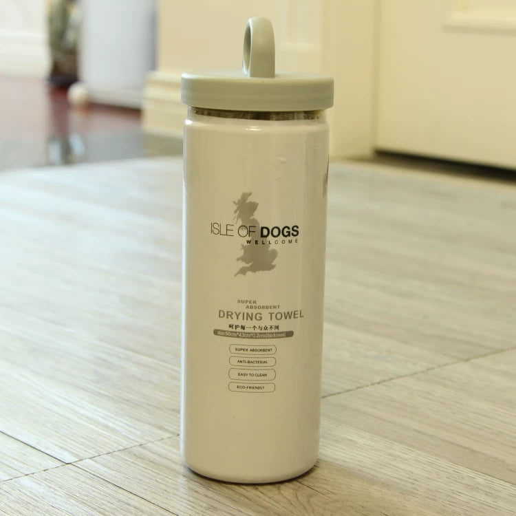 Fandszms | Portable Dog Drying Towel for Bath, Travel, and Outdoor Use