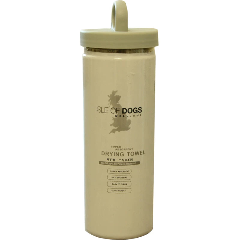 Fandszms | Portable Dog Drying Towel for Bath, Travel, and Outdoor Use