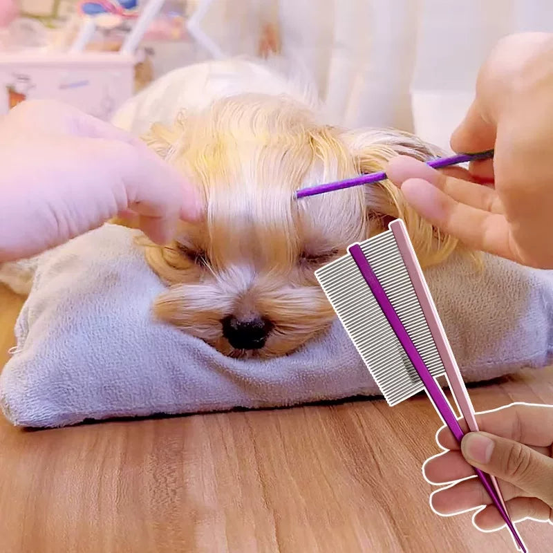 Fandszms | Pet Hair Demarcation Comb for Grooming, Styling, and Sectioning
