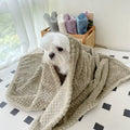 Fandszms | Soft Pet Quilt Blanket for Small Dogs Puppy Winter Use
