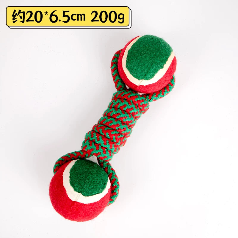 Fandszms | Rope Dumbbell Dog Toy for Large Dog Interactive Play