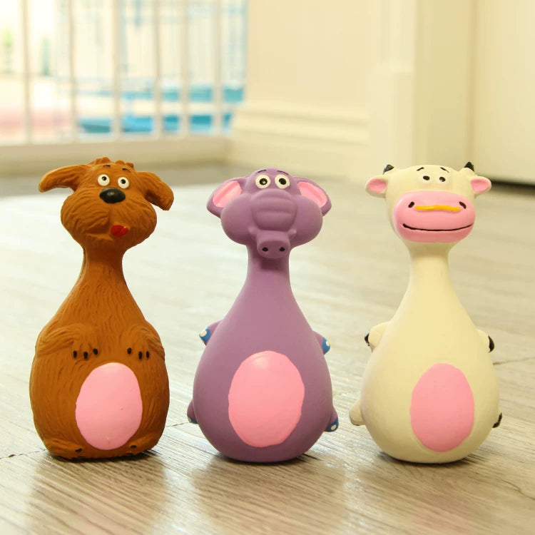 Fandszms | Puppy Squeaky Chew Toy Made of Natural Latex for Daily Play