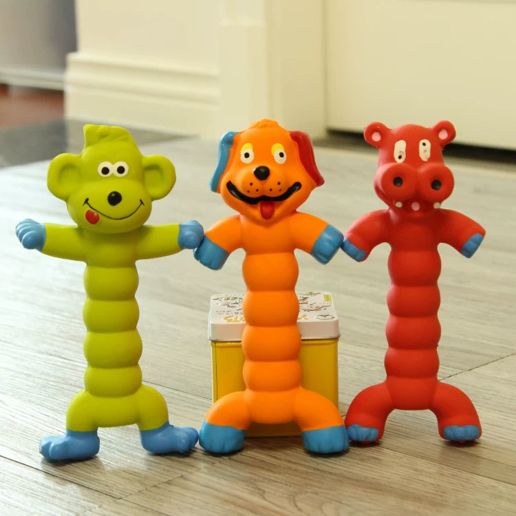 Fandszms | Puppy Squeaky Chew Toy Made of Natural Latex for Daily Play