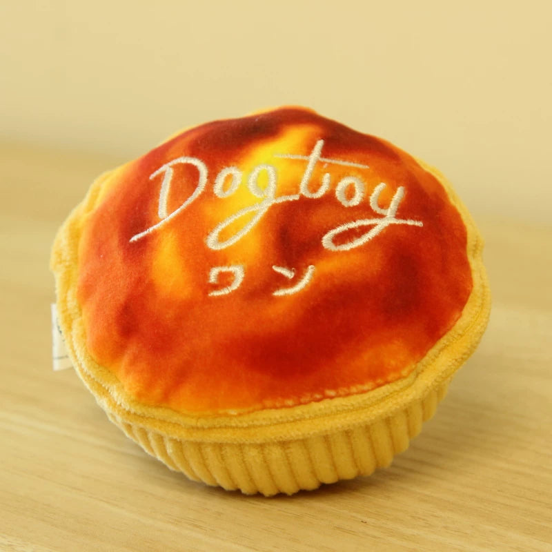 Fandszms | Plush Squeaky Dog Toys with Afternoon Tea Style for Small Dogs