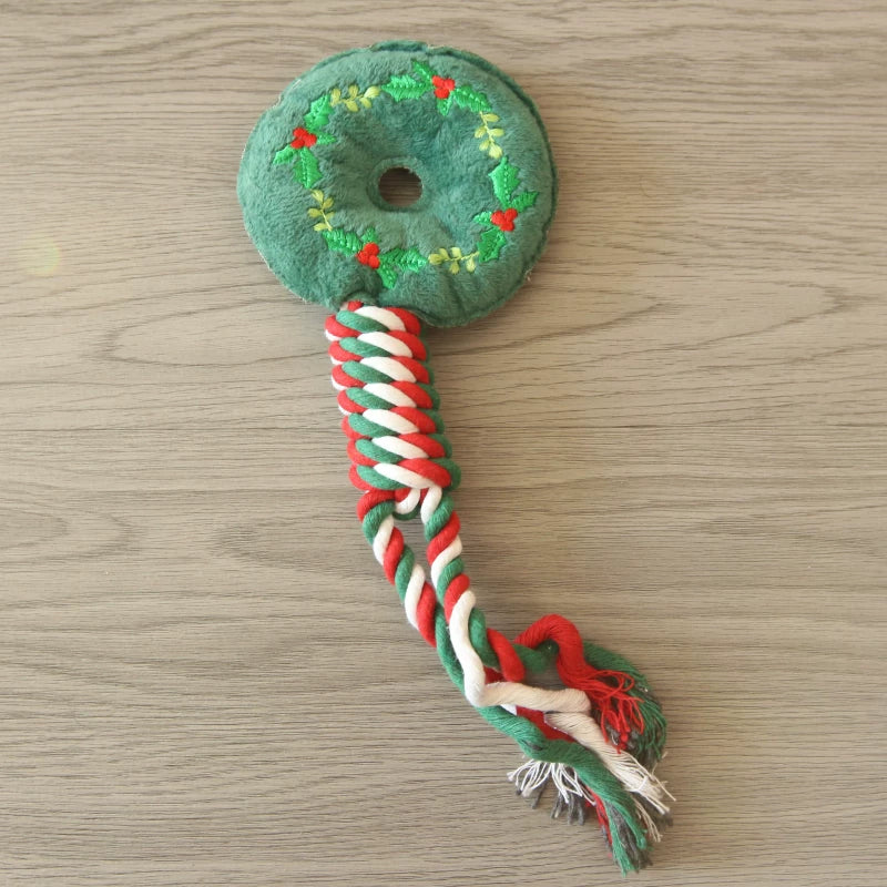 Fandszms | Cotton Rope Dog Toys with Vegetable and Fruit Design for Small Dogs