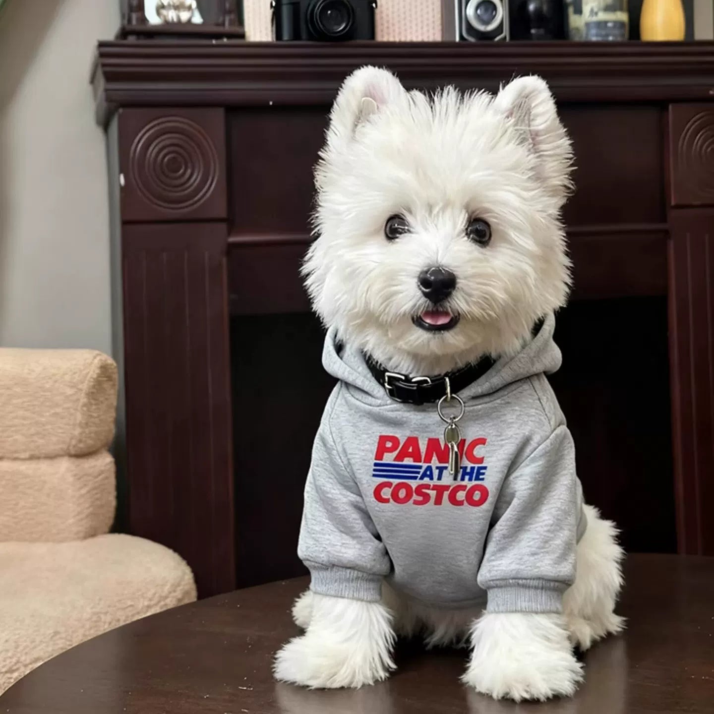 Fandszms | Soft Puppy Hoodie Sweatshirt for Small Dogs Cold Weather