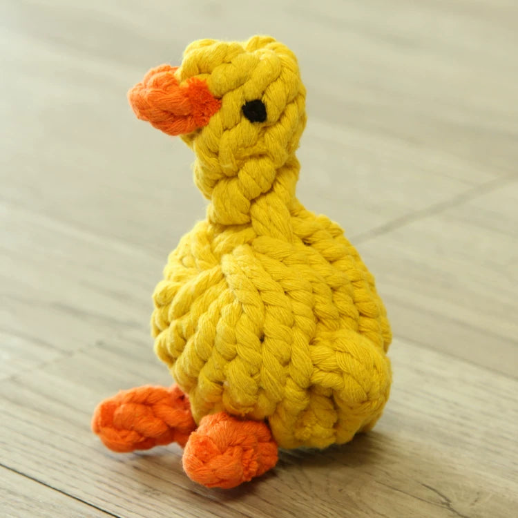 Fandszms | Cotton Rope Dog Toys with Vegetable and Fruit Design for Small Dogs