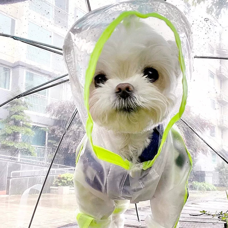 Fandszms | All-Inclusive Dog Rain Suit for Small Dogs Outdoor Walking