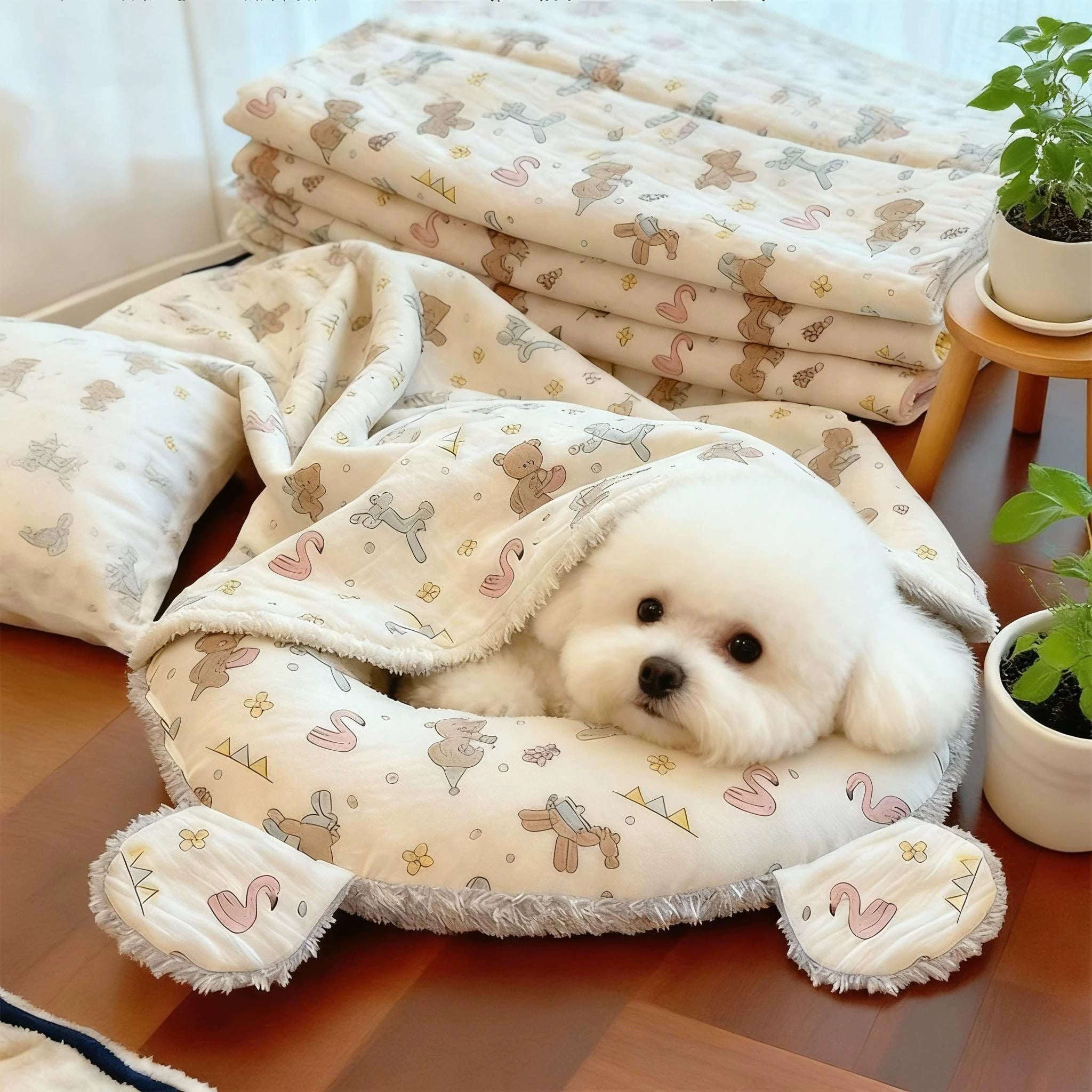 Fandszms | Soft Pet Pillow for Puppies and Small Pets Indoor Sleep