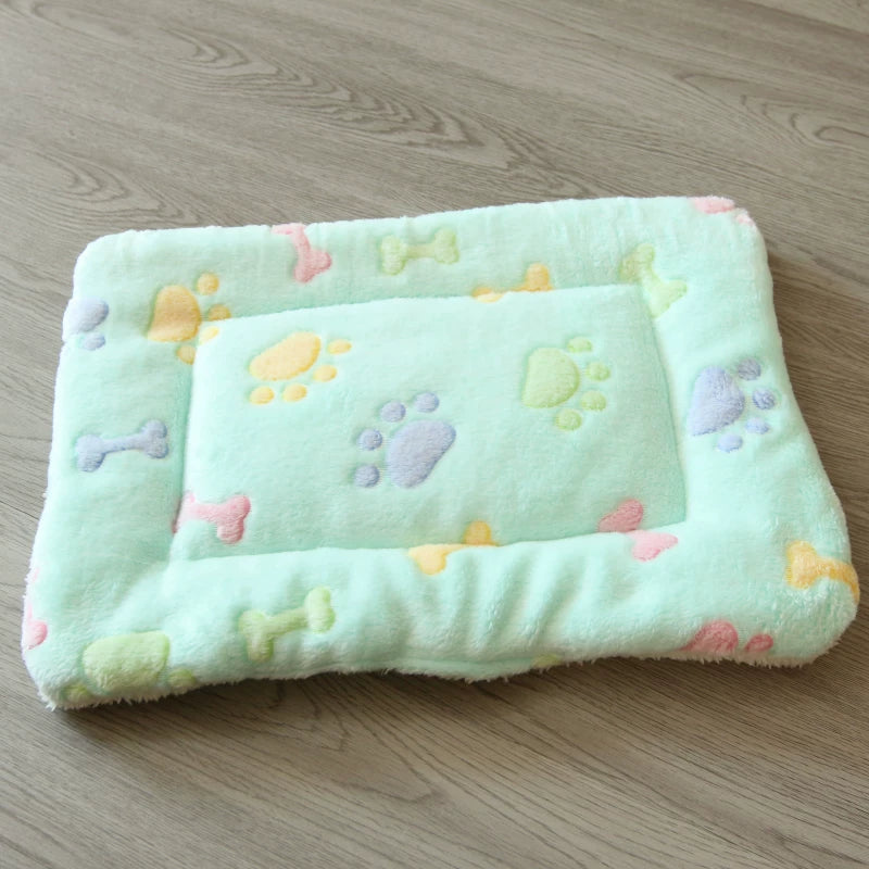 Fandszms | Warm Flannel Pet Sleeping Mat for Dogs and Cats Indoor Use