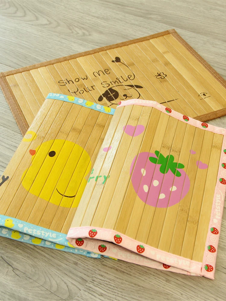 Fandszms | Bamboo Charcoal Cooling Pet Mat for Dogs and Cats Summer Sleeping Pad