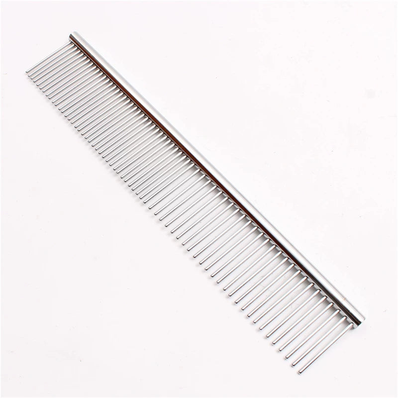 Fandszms | Stainless Steel Pet Grooming Comb for Dog and Cat Shedding Removal