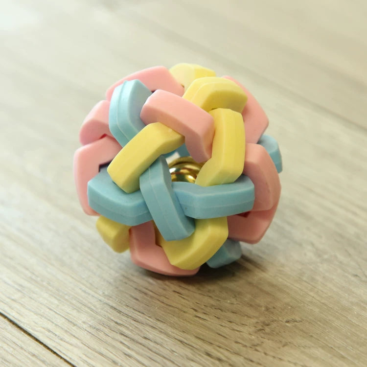 Fandszms | Colorful Rubber Dog Ball Toy with Bouncy Design for Interactive Play