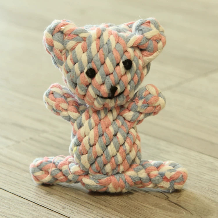 Fandszms | Cotton Rope Dog Toys with Vegetable and Fruit Design for Small Dogs