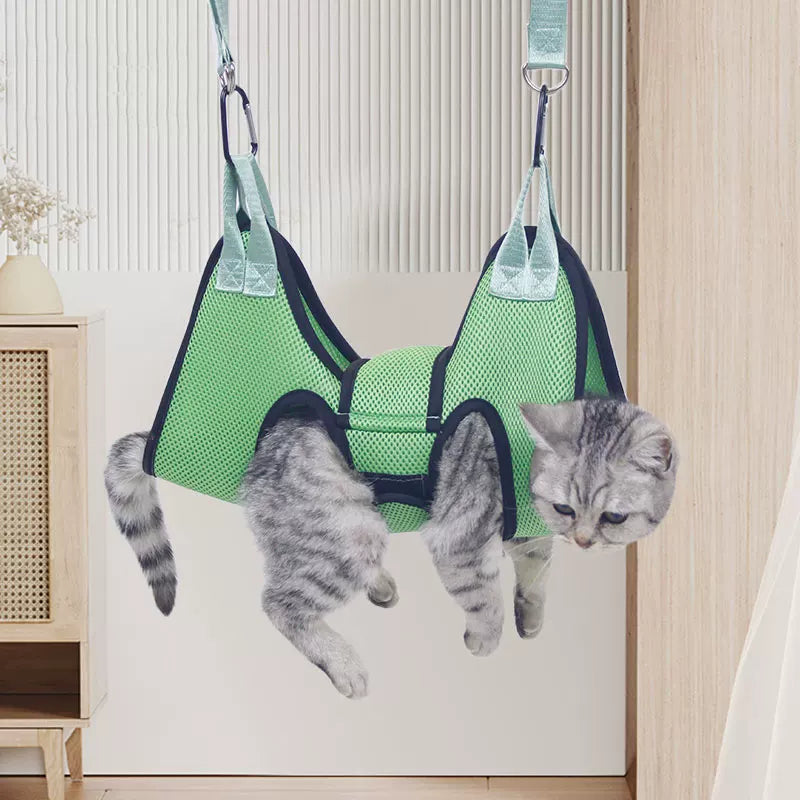 Fandszms | Pet Grooming Hammock Bag for Cat and Dog Nail Trimming and Grooming