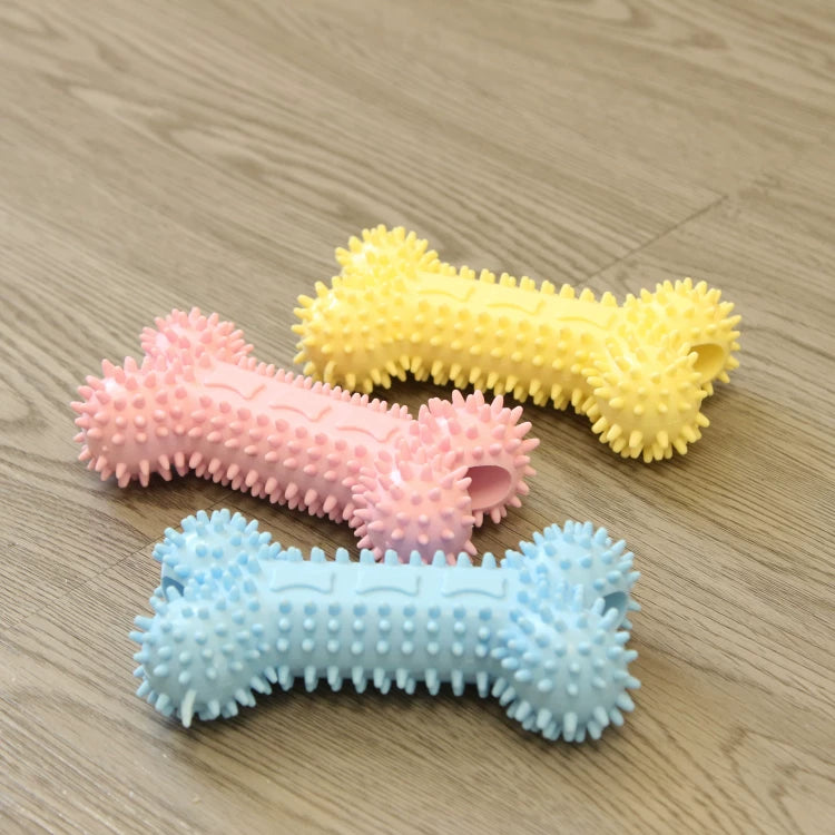 Fandszms | TPR Dog Chew Toy with Cotton Rope Knot for Small Dogs and Puppies