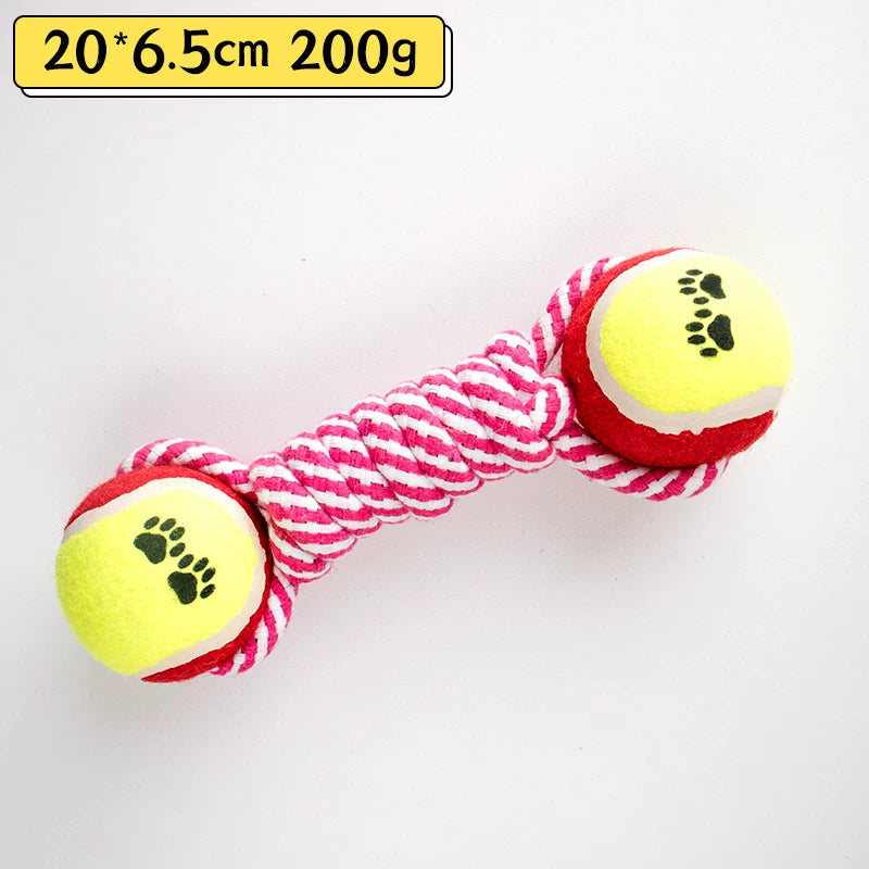 Fandszms | Rope Dumbbell Dog Toy for Large Dog Interactive Play