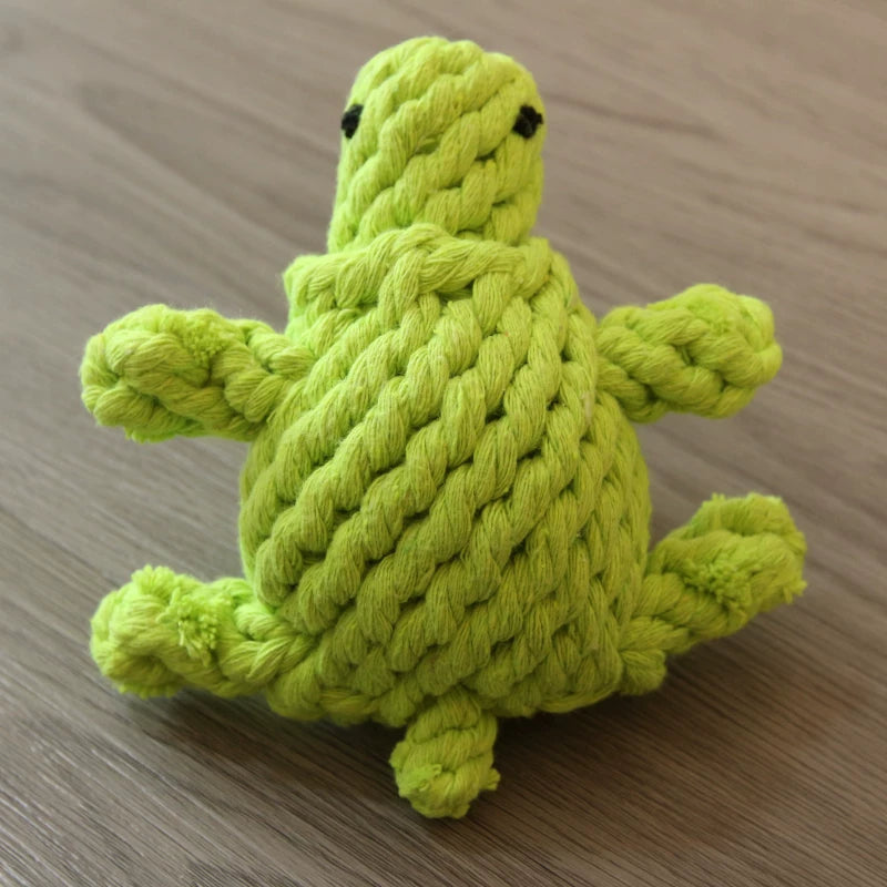 Fandszms | Cotton Rope Dog Toys with Vegetable and Fruit Design for Small Dogs