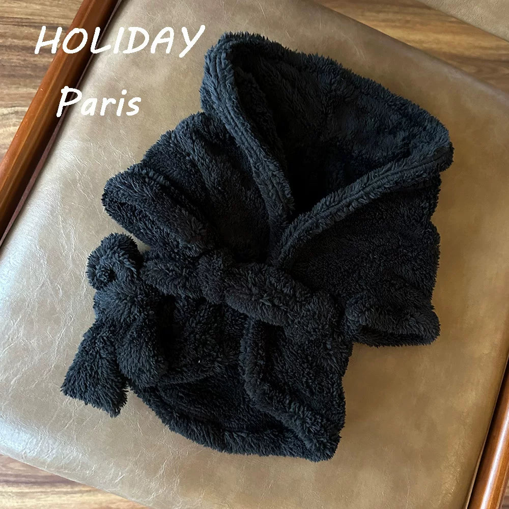 Fandszms | Absorbent Puppy Bathrobe Towel for Small Dogs After Bath