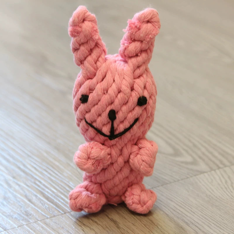 Fandszms | Cotton Rope Dog Toys with Vegetable and Fruit Design for Small Dogs