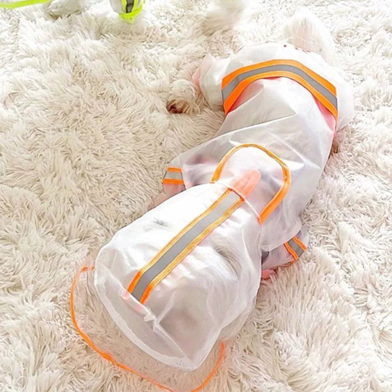 Fandszms | All-Inclusive Dog Rain Suit for Small Dogs Outdoor Walking