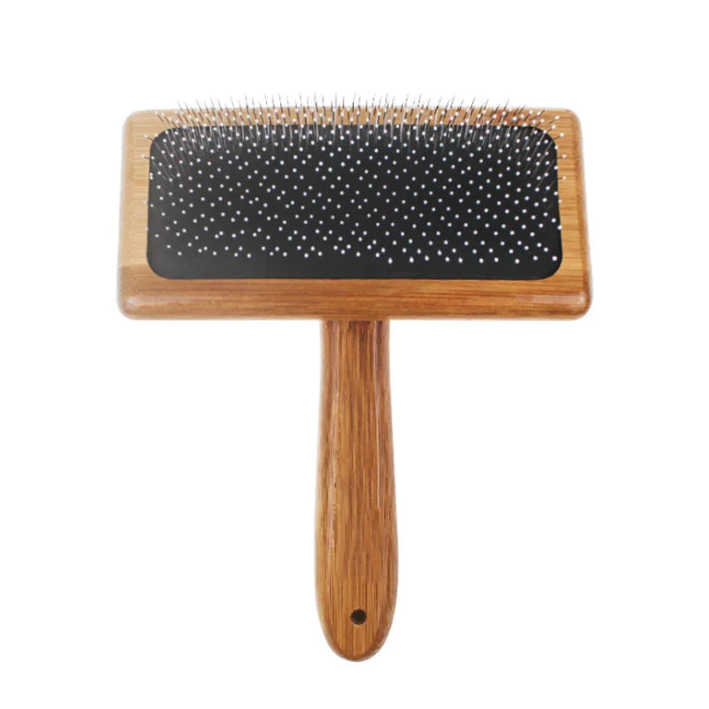 Fandszms | Wooden Handle Needle Comb for Dog and Cat Grooming Detangling
