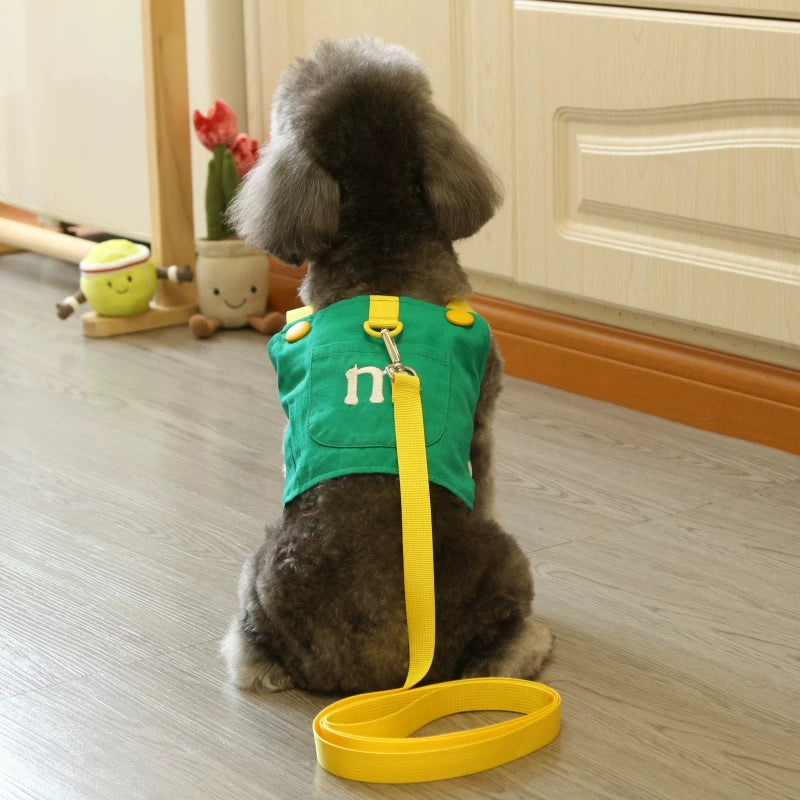 Fandszms | Pet Harness Leash Set for Small Dogs and Cats Daily Walks