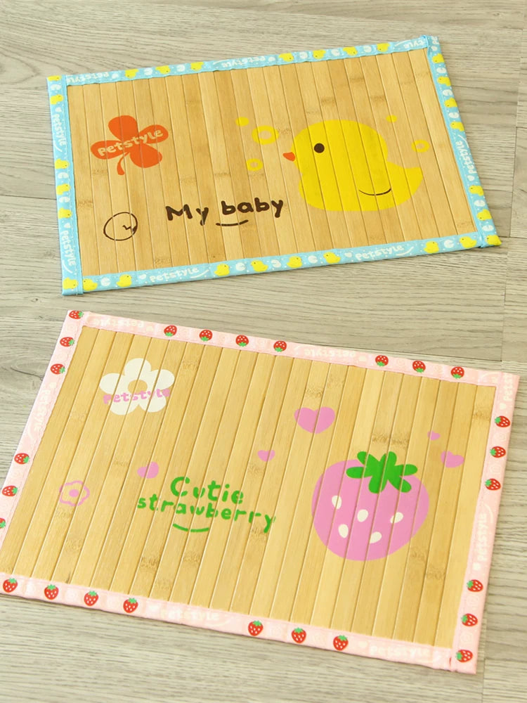 Fandszms | Bamboo Charcoal Cooling Pet Mat for Dogs and Cats Summer Sleeping Pad