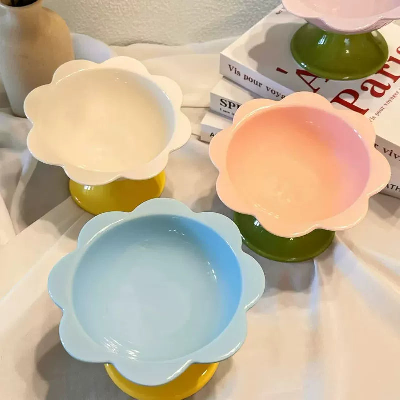 Fandszms | Small Dog Ceramic Feeding Dish for Food and Water