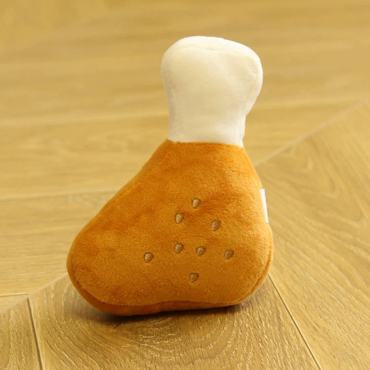 Fandszms | Plush Squeaky Dog Toys with Afternoon Tea Style for Small Dogs