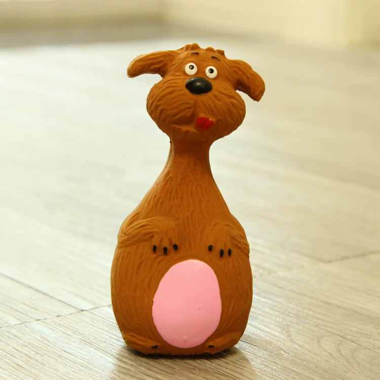 Fandszms | Puppy Squeaky Chew Toy Made of Natural Latex for Daily Play