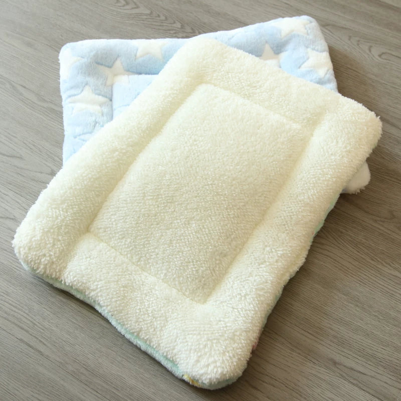 Fandszms | Warm Flannel Pet Sleeping Mat for Dogs and Cats Indoor Use