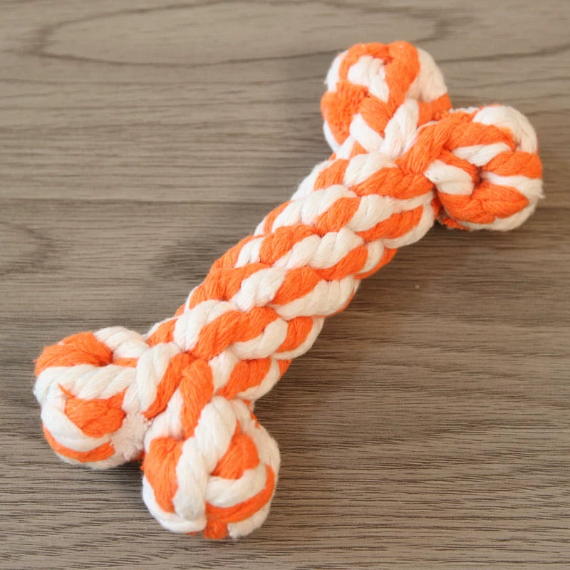 Fandszms | Cotton Rope Dog Toys with Vegetable and Fruit Design for Small Dogs