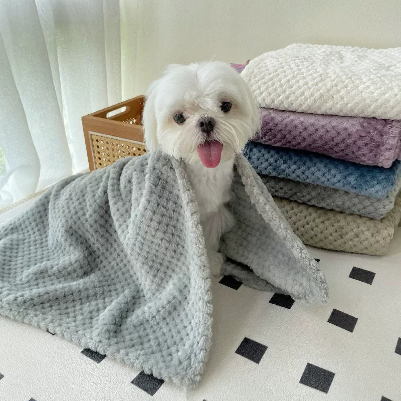 Fandszms | Soft Pet Quilt Blanket for Small Dogs Puppy Winter Use