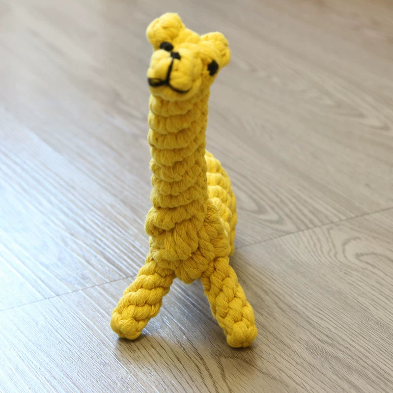 Fandszms | Cotton Rope Dog Toys with Vegetable and Fruit Design for Small Dogs