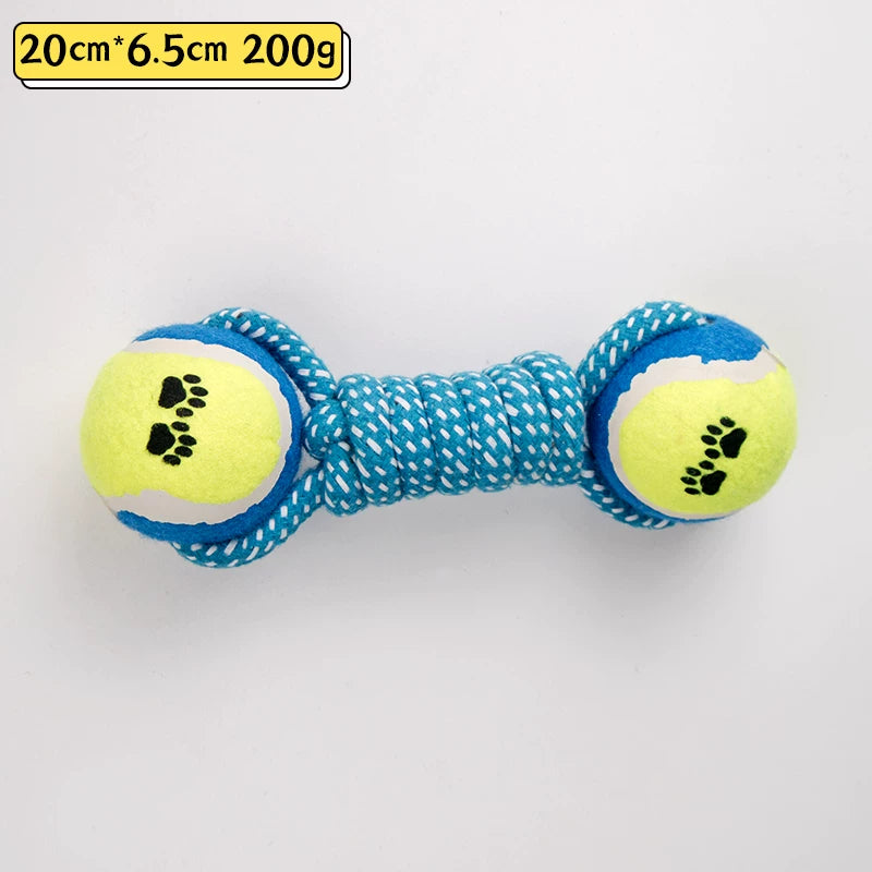 Fandszms | Rope Dumbbell Dog Toy for Large Dog Interactive Play